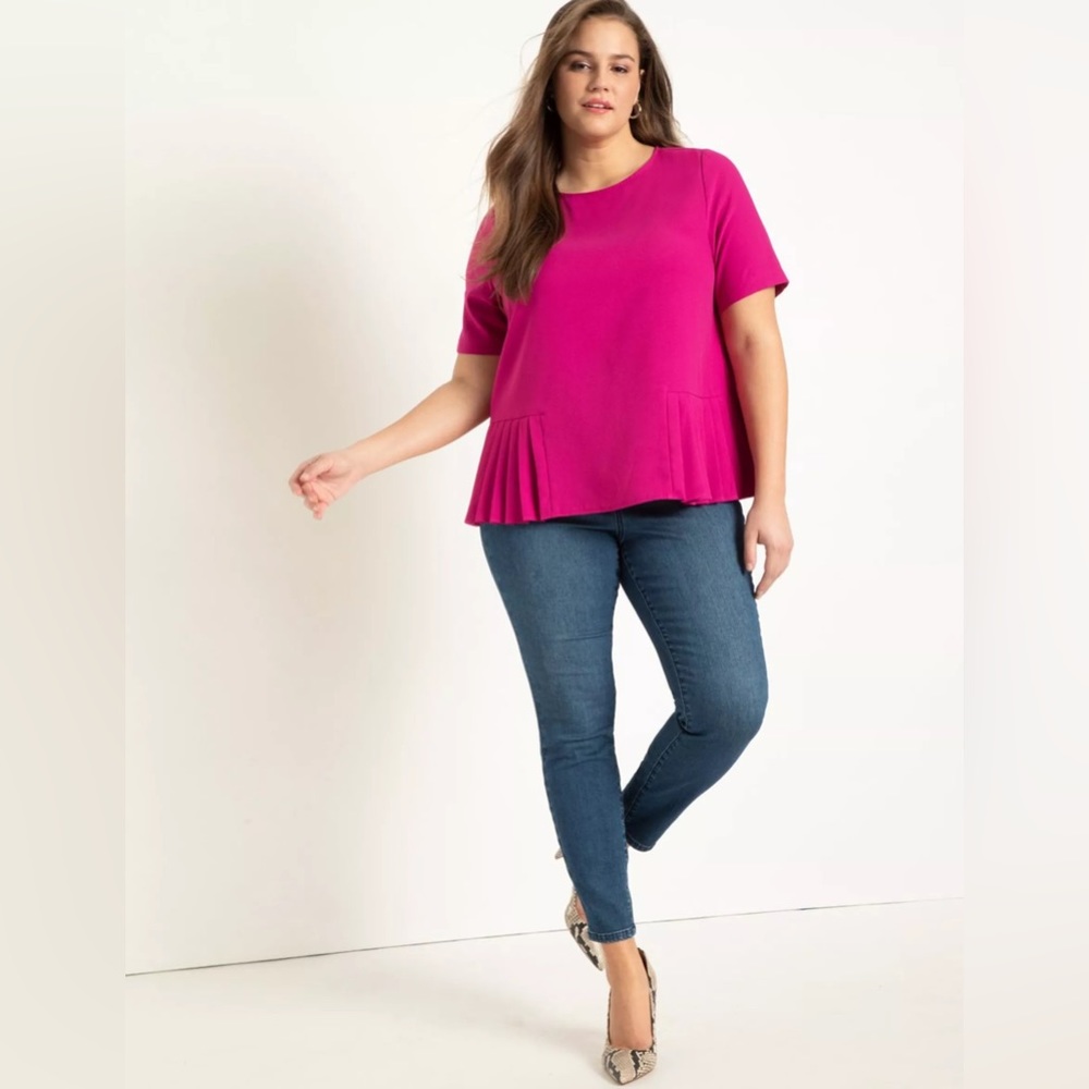 ELOQUII Fuchsia Top